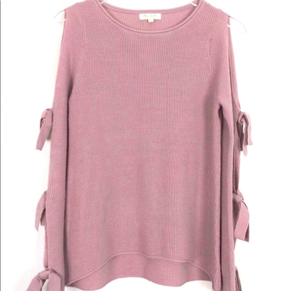 Ultra Flirt Tie Sleeve Sweater - Picture 1 of 5